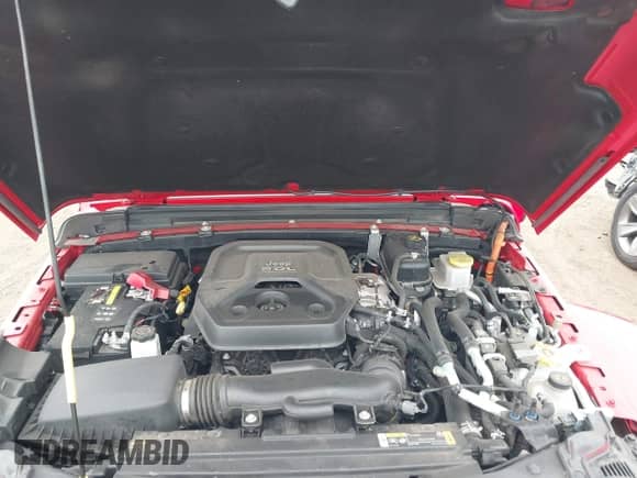 2023 Jeep Wrangler Sahara with VIN 1C4JJXP69PW556089, listed as a IAAI auction lot 42594776 with 23,854 mi miles and . Bid and sale history available at DreamBid. Image 10.