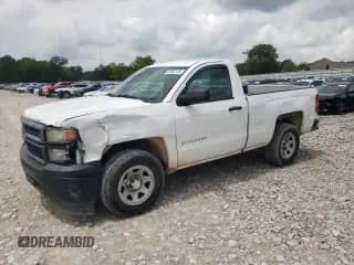 2014 Chevrolet Silverado 1500 Work Truck with VIN 1GCNCPEC4EZ353787, listed as a Copart auction lot 53363125 with 278,296 mi miles and Salvage title. Bid and sale history available at DreamBid. Image 1.