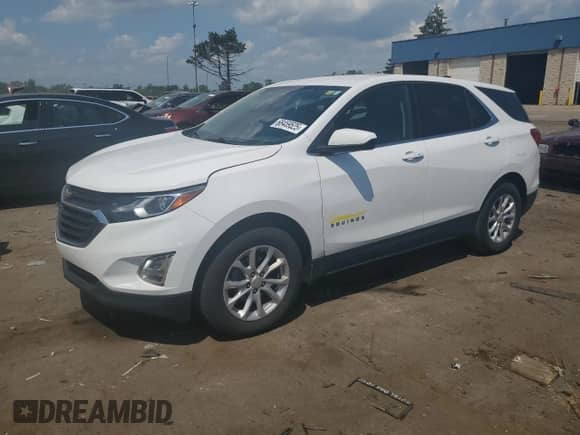 2020 Chevrolet Equinox LT with VIN 3GNAXJEV4LL266193, listed as a Copart auction lot 68459525 with 82,655 mi miles and Non repairable. Bid and sale history available at DreamBid. Image 1.