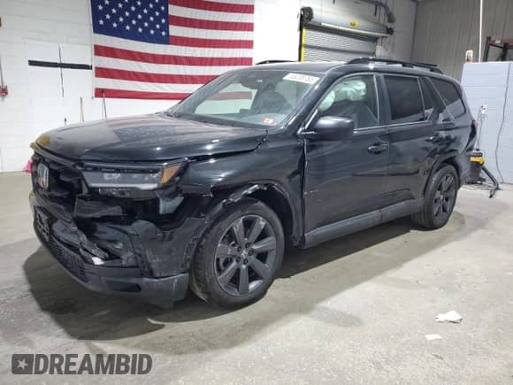 2025 Honda Pilot Sport z VIN 5FNYG1H37SB036548, wystawiony jako Copart lot #53238765 z przebiegiem 22 270 mil mil oraz Szkoda całkowita • Salvage title. Historia ofert i sprzedaży dostępna na DreamBid. Obrazek 1.