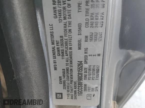 2012 Chevrolet Colorado Work Truck z VIN 1GCCSBF98C8155264, wystawiony jako Copart lot #81781825 z przebiegiem Nie podano mil oraz Szkoda całkowita • Salvage title. Historia ofert i sprzedaży dostępna na DreamBid. Obrazek 13.