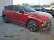 2024 Hyundai Kona N Line with VIN KM8HA3A3XRU024723, listed as a Copart auction lot 44178895 with 2,130 mi miles and Salvage title. Bid and sale history available at DreamBid. Image 4.