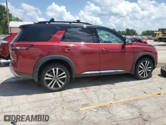 2025 Nissan Pathfinder Platinum с VIN 5N1DR3DK3SC241617, выставлен на аукционе Copart как лот 65880085 с пробегом 3 150 миль миль и Списание • Salvage title. История ставок и продаж доступна на DreamBid. Изображение 3.