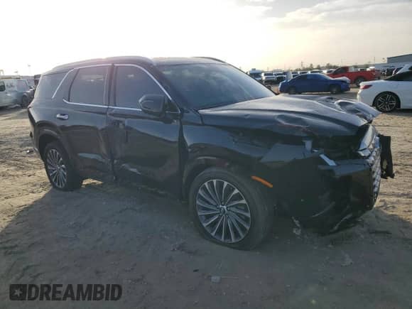 2024 Hyundai Palisade Calligraphy z VIN KM8R74GEXRU761969, wystawiony jako Copart lot #41876915 z przebiegiem 5 796 mil mil oraz Szkoda całkowita • Salvage title. Historia ofert i sprzedaży dostępna na DreamBid. Obrazek 4.