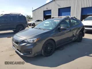 2018 Subaru Impreza Premium with VIN 4S3GTAB68J3718134, listed as a Copart auction lot 71540675 with 95,473 mi miles and Salvage title. Bid and sale history available at DreamBid. Image 1.