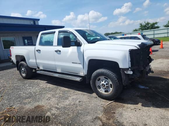 2018 Chevrolet Silverado 2500HD Work Truck with VIN 1GC1KUEG6JF256086, listed as a Copart auction lot 64550005 with 75,650 mi miles and Non repairable. Bid and sale history available at DreamBid. Image 4.