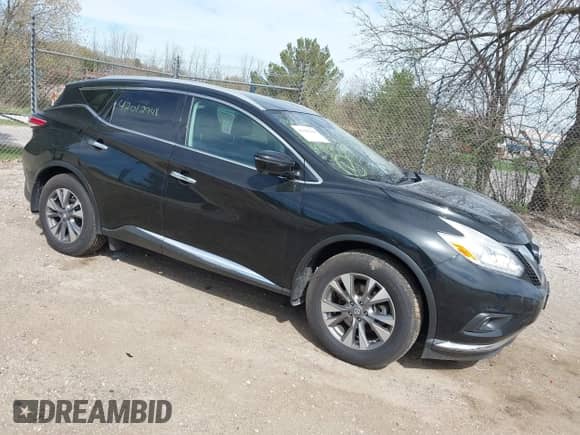 2017 Nissan Murano S with VIN 5N1AZ2MH0HN124706, listed as a IAAI auction lot 42102948 with 96,261 mi miles and . Bid and sale history available at DreamBid. Image 1.