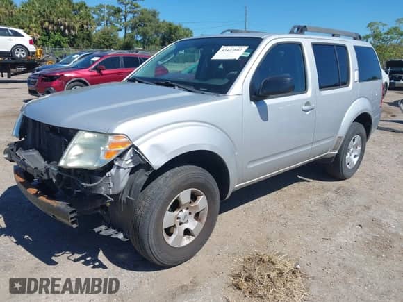 2012 Nissan Pathfinder SV with VIN 5N1AR1NN3CC615662, listed as a IAAI auction lot 43427882 with 276,664 mi miles and . Bid and sale history available at DreamBid. Image 2.