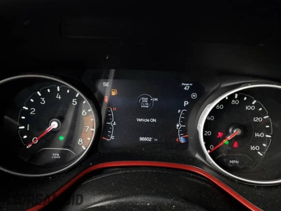 2021 Jeep Compass Trailhawk with VIN 3C4NJDDB8MT553610, listed as a Copart auction lot 45709735 with 96,602 mi miles and Salvage title. Bid and sale history available at DreamBid. Image 9.