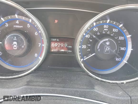 2012 Hyundai Sonata GLS with VIN 5NPEB4AC6CH406677, listed as a IAAI auction lot 41723413 with 161,570 mi miles and . Bid and sale history available at DreamBid. Image 7.