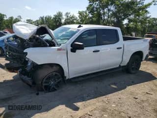 2025 Chevrolet Silverado 1500 Custom Trail Boss with VIN 3GCUKCED1SG245140, listed as a Copart auction lot 63255255 with 2,194 mi miles and Salvage title. Bid and sale history available at DreamBid. Image 1.