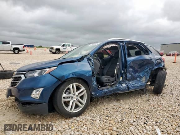 2020 Chevrolet Equinox Premier с VIN 2GNAXPEX9L6174571, выставлен на аукционе Copart как лот 63924255 с пробегом 94 225 миль миль и Списание • Salvage title. История ставок и продаж доступна на DreamBid. Изображение 1.