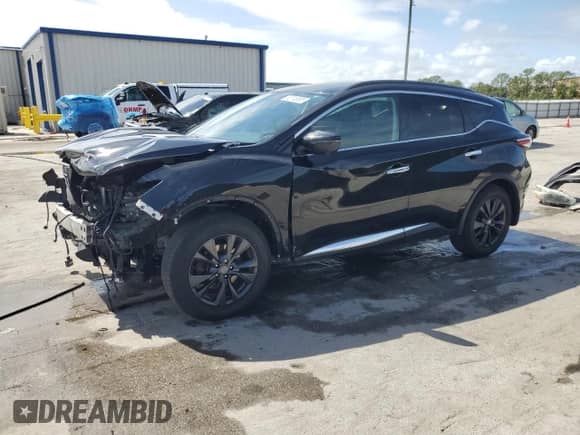 2018 Nissan Murano SL z VIN 5N1AZ2MG3JN129184, wystawiony jako Copart lot #85746655 z przebiegiem 117 825 mil mil oraz Szkoda całkowita • Salvage title. Historia ofert i sprzedaży dostępna na DreamBid. Obrazek 1.