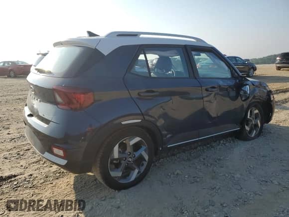 2022 Hyundai Venue SEL with VIN KMHRC8A33NU154462, listed as a Copart auction lot 64654603 with 19,351 mi miles and . Bid and sale history available at DreamBid. Image 3.