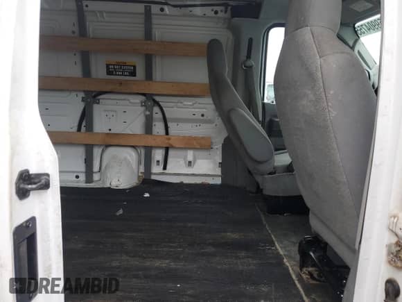 2010 Ford Econoline Cargo Commercial with VIN 1FTNE2EW2ADA36668, listed as a Copart auction lot 59904755 with 41,419 mi miles and Salvage title. Bid and sale history available at DreamBid. Image 11.