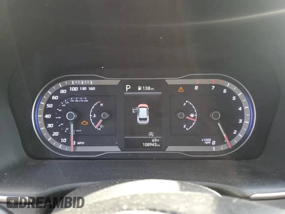 2023 Hyundai Tucson SEL with VIN 5NMJBCAE0PH195425, listed as a Copart auction lot 84954215 with 108,943 mi miles and Non repairable. Bid and sale history available at DreamBid. Image 9.