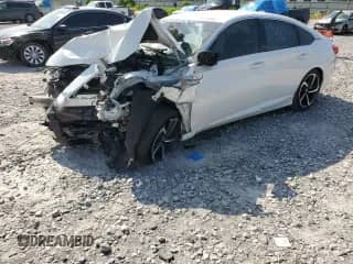 2020 Honda Accord Sport с VIN 1HGCV1F36LA147445, выставлен на аукционе Copart как лот 58787595 с пробегом Не указан миль и Списание • Salvage title. История ставок и продаж доступна на DreamBid. Изображение 1.