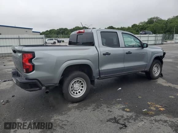 2024 Chevrolet Colorado 2WD Work Truck with VIN 1GCGSBEC9R1106994, listed as a Copart auction lot 64372035 with 23,012 mi miles and Salvage title. Bid and sale history available at DreamBid. Image 3.