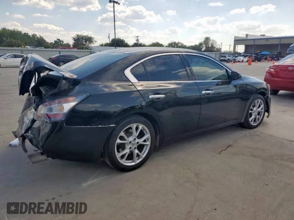 2014 Nissan Maxima S with VIN 1N4AA5APXEC480599, listed as a Copart auction lot 81854225 with 155,576 mi miles and Salvage title. Bid and sale history available at DreamBid. Image 3.