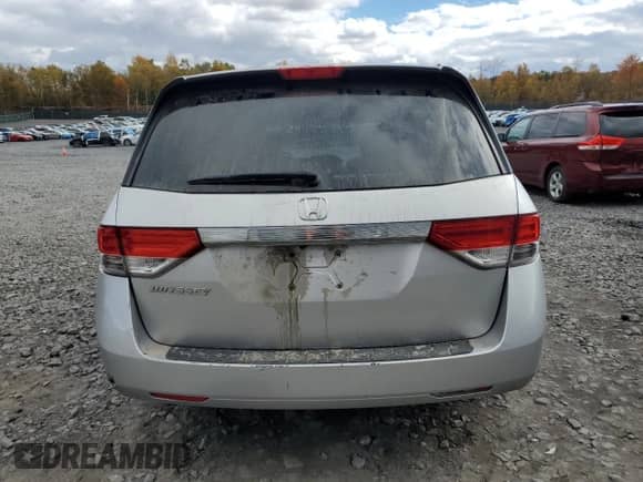 2014 Honda Odyssey EX with VIN 5FNRL5H41EB135161, listed as a Copart auction lot 82611715 with 120,764 mi miles and Salvage title. Bid and sale history available at DreamBid. Image 6.