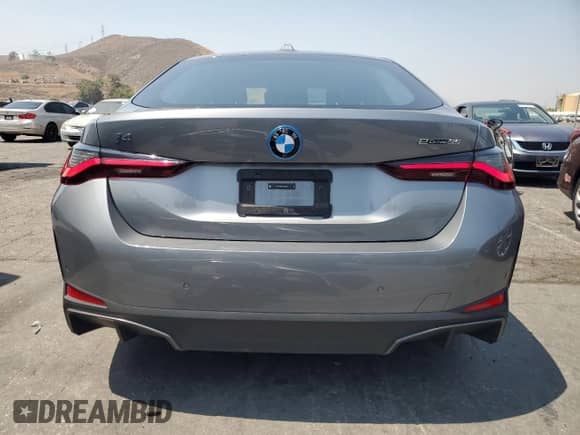 2024 BMW i4 eDrive35 with VIN WBY43AW04RFS88149, listed as a Copart auction lot 68448775 with 35,125 mi miles and Salvage title. Bid and sale history available at DreamBid. Image 6.