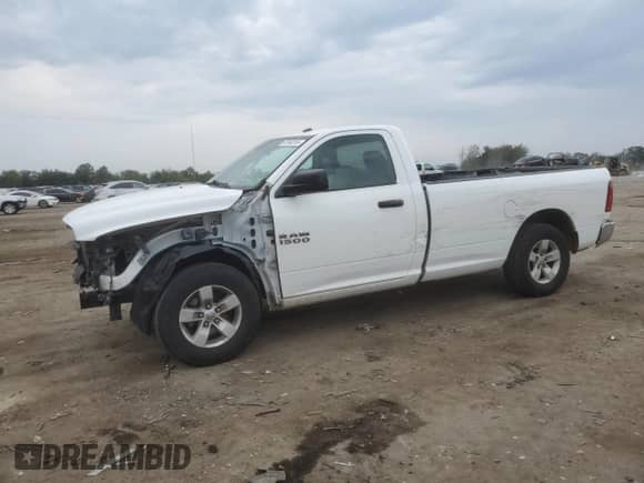 2018 Ram 1500 Tradesman with VIN 3C6JR6DGXJG244117, listed as a Copart auction lot 81592015 with 120,985 mi miles and Salvage title. Bid and sale history available at DreamBid. Image 1.