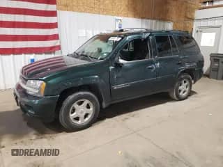 2002 Chevrolet TrailBlazer LS with VIN 1GNDT13S122487638, listed as a Copart auction lot 84998785 with 146,604 mi miles and Salvage title. Bid and sale history available at DreamBid. Image 1.