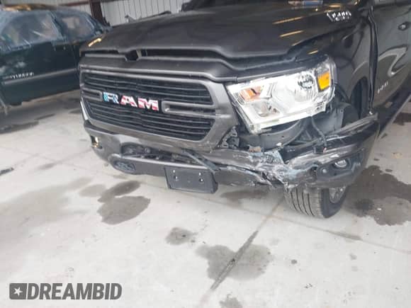 2019 Ram 1500 Big Horn with VIN 1C6SRFBT7KN609057, listed as a IAAI auction lot 41988161 with 92,208 mi miles and . Bid and sale history available at DreamBid. Image 6.