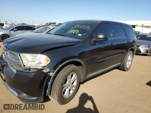 2012 Dodge Durango SXT with VIN 1C4RDHAG5CC335702, listed as a Copart auction lot 69629393 with 141,138 mi miles and Salvage title. Bid and sale history available at DreamBid. Image 1.