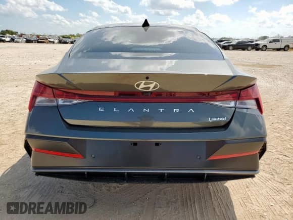 2024 Hyundai Elantra Limited with VIN KMHLP4DG2RU724216, listed as a Copart auction lot 81287265 with 758 mi miles and Salvage title. Bid and sale history available at DreamBid. Image 6.