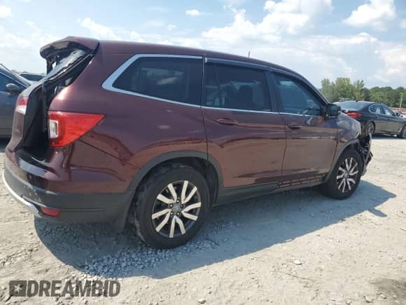 2020 Honda Pilot EX-L z VIN 5FNYF5H50LB015019, wystawiony jako Copart lot #81143505 z przebiegiem 98 586 mil mil oraz Szkoda całkowita • Salvage title. Historia ofert i sprzedaży dostępna na DreamBid. Obrazek 3.