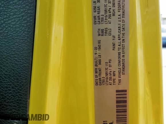 2023 Jeep Wrangler Rubicon 20th Anniversary с VIN 1C4JJXSJ8PW502231, выставлен на аукционе Copart как лот 63321935 с пробегом 34 727 миль миль и Списание • Salvage title. История ставок и продаж доступна на DreamBid. Изображение 13.