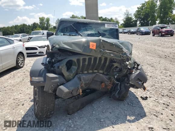 2021 Jeep Wrangler Unlimited Sport Altitude z VIN 1C4HJXDN3MW711810, wystawiony jako Copart lot #66914255 z przebiegiem Nie podano mil oraz Szkoda całkowita • Salvage title. Historia ofert i sprzedaży dostępna na DreamBid. Obrazek 5.