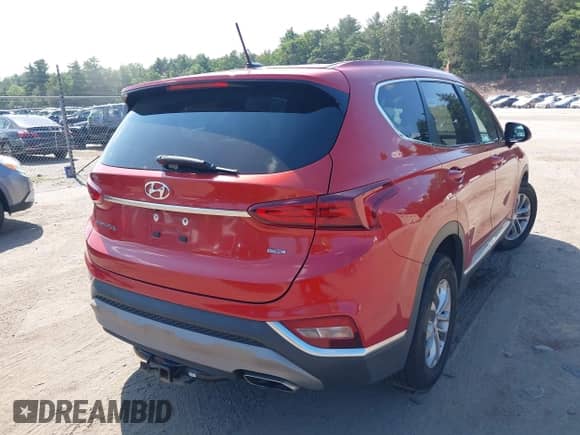 2020 Hyundai Santa Fe SE z VIN 5NMS2CADXLH255801, wystawiony jako IAAI lot #43014162 z przebiegiem 83 655 mil mil oraz . Historia ofert i sprzedaży dostępna na DreamBid. Obrazek 4.