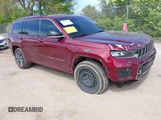 2021 Jeep Grand Cherokee Overland with VIN 1C4RJKDG1M8181222, listed as a IAAI auction lot 42364470 with 104,168 mi miles and . Bid and sale history available at DreamBid. Image 1.