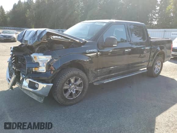 2017 Ford F-150 XL with VIN 1FTEW1EF8HFA32453, listed as a Copart auction lot 81444555 with 183,565 mi miles and Salvage title. Bid and sale history available at DreamBid. Image 1.