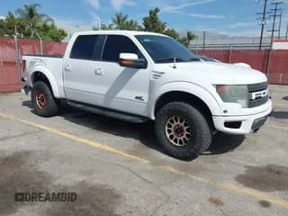 2014 Ford F-150 SVT Raptor with VIN 1FTFW1R66EFA84741, listed as a IAAI auction lot 43035090 with 166,706 mi miles and . Bid and sale history available at DreamBid. Image 1.