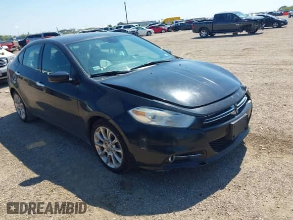 2013 Dodge Dart Limited with VIN 1C3CDFCA4DD293798, listed as a IAAI auction lot 43329787 with 148,008 mi miles and . Bid and sale history available at DreamBid. Image 1.