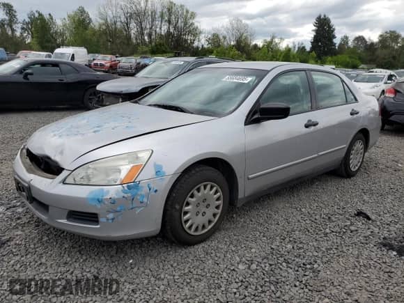 2007 Honda Accord VP с VIN 1HGCM55137A018000, выставлен на аукционе Copart как лот 55684695 с пробегом 117 607 миль миль и Списание • Salvage title. История ставок и продаж доступна на DreamBid. Изображение 1.