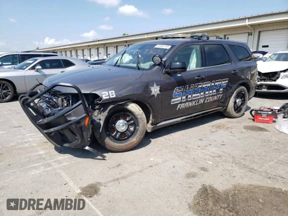 2023 Dodge Durango Pursuit z VIN 1C4SDJFT7PC626562, wystawiony jako Copart lot #65656785 z przebiegiem 10 657 mil mil oraz Nie do naprawy • Non repairable. Historia ofert i sprzedaży dostępna na DreamBid. Obrazek 1.