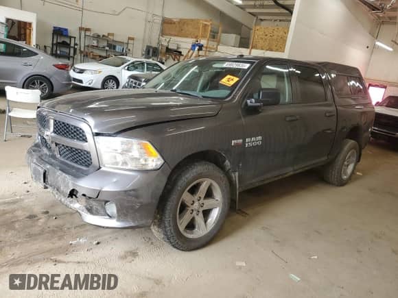 2017 Ram 1500 Express with VIN 3C6RR7KT0HG724024, listed as a Copart auction lot 69829835 with Not provided miles and Salvage title. Bid and sale history available at DreamBid. Image 1.