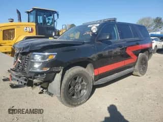 2018 Chevrolet Tahoe Commercial с VIN 1GNSKFEC3JR276928, выставлен на аукционе Copart как лот 48980425 с пробегом 50 206 миль миль и Списание • Salvage title. История ставок и продаж доступна на DreamBid. Изображение 1.