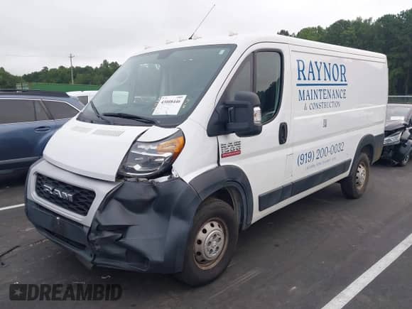 2019 Ram ProMaster Cargo with VIN 3C6TRVAGXKE505508, listed as a IAAI auction lot 43008446 with 94,513 mi miles and . Bid and sale history available at DreamBid. Image 18.