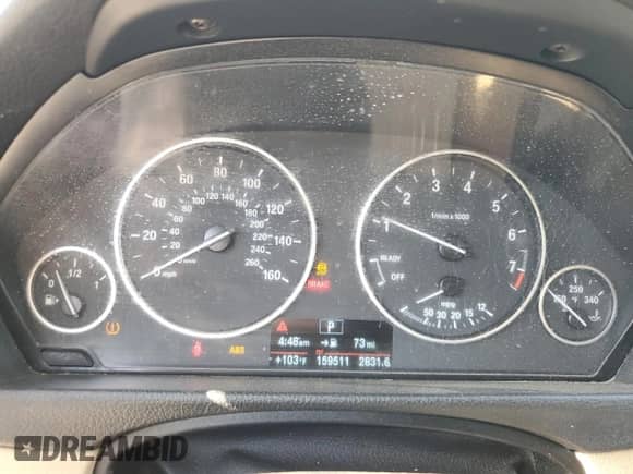 2015 BMW 3 Series 328i with VIN WBA3C1G57FNR50182, listed as a Copart auction lot 69346304 with 159,511 mi miles and Clean title. Bid and sale history available at DreamBid. Image 9.