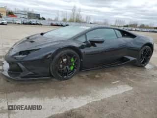 2018 Lamborghini Huracan z VIN ZHWCC2ZF7JLA09988, wystawiony jako Copart lot #56212545 z przebiegiem 22 709 mil mil oraz Szkoda całkowita • Salvage title. Historia ofert i sprzedaży dostępna na DreamBid. Obrazek 1.