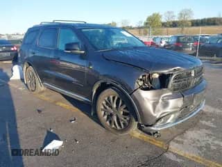 2015 Dodge Durango Citadel with VIN 1C4SDJET7FC843237, listed as a IAAI auction lot 43386175 with 160,070 mi miles and . Bid and sale history available at DreamBid. Image 1.