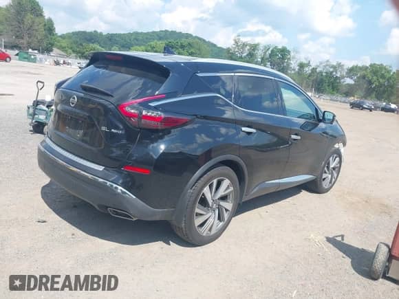 2020 Nissan Murano SL with VIN 5N1AZ2CS5LN166164, listed as a IAAI auction lot 42593263 with 67,369 mi miles and . Bid and sale history available at DreamBid. Image 4.