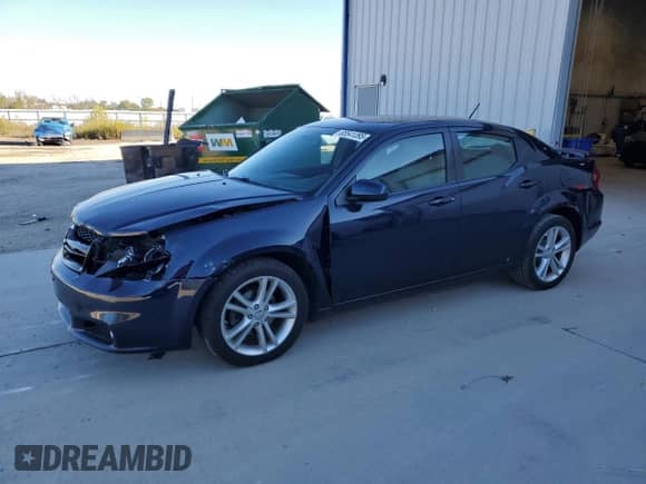 2014 Dodge Avenger SXT with VIN 1C3CDZCB4EN226365, listed as a Copart auction lot 85541395 with 128,563 mi miles and Non repairable. Bid and sale history available at DreamBid. Image 1.