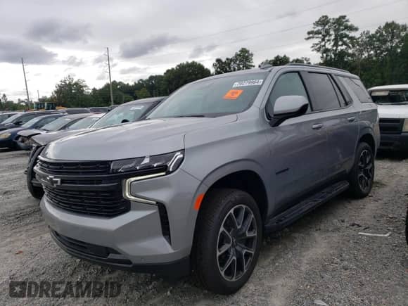 2024 Chevrolet Tahoe с VIN 1GNSCRKT3RR301857, выставлен на аукционе Copart как лот 70279964 с пробегом 2 980 миль миль и Списание • Salvage title. История ставок и продаж доступна на DreamBid. Изображение 1.