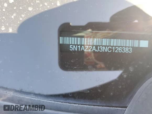 2022 Nissan Murano S z VIN 5N1AZ2AJ3NC126383, wystawiony jako Copart lot #60173225 z przebiegiem 30 634 mil mil oraz Szkoda całkowita • Salvage title. Historia ofert i sprzedaży dostępna na DreamBid. Obrazek 13.